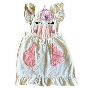 Baker Buddy Unicorn Kids Real Baking Cooking Kitchen Apron, 100% Cotton